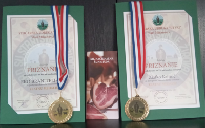 Našoj šunki od crne slavonske svinje zlatna medalja na XII. Nacionalnoj šunkijadi u Starim Mikanovcima